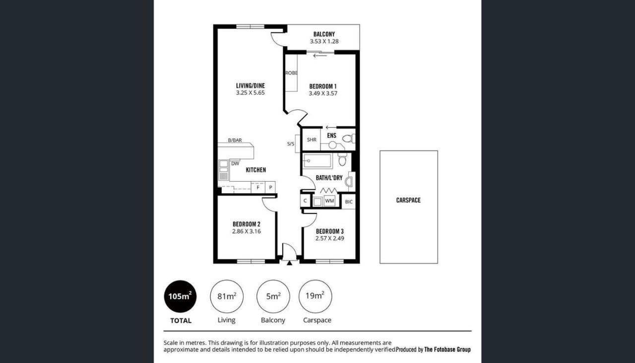 Adelaide Cbd Apartment - 3Br, 2Bath&Carpark Exterior foto